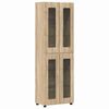 vidaXL H&aacute;bor&eth; FLORIN Sonoma Eik 60 x 35 x 182 cm Samsettur vi&eth;ur