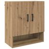 vidaXL Veskihilla Artisan Eik 60 x 31 x 70 cm Samsettur vi&eth;ur