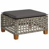 vidaXL Gar&eth;bor&eth; me&eth; sessu Gr&aacute;r 63,5x56x32 cm P&oacute;l&yacute;rattan