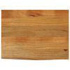 vidaXL Bor&eth;plata me&eth; N&aacute;tt&uacute;rulegum Br&uacute;num 70x60x2,5 cm Mang&oacute;vi&eth;ur
