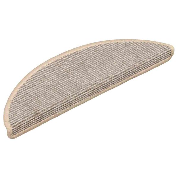 vidaXL Stigamottur 15 stk 56x17x3 cm silfurlita&eth;ar h&aacute;lfhringlaga