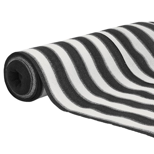 vidaXL Næðisnet Reykgráar og Hvítar 2x10 m HDPE 75 g/m²