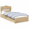 vidaXL Geymslu R&uacute;m me&eth; sk&uacute;ffu Sonoma Eik 90 x 190 cm Samsettur vi&eth;ur