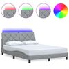 vidaXL R&uacute;mgrind me&eth; LED &aacute;n D&yacute;nu Lj&oacute;sgr&aacute;r 120x200 cm Tau&aacute;kl&aelig;&eth;i