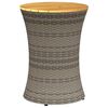 vidaXL Hli&eth;arbor&eth; &iacute; Gar&eth;inn Trommulaga Gr&aacute;tt P&oacute;l&yacute;rattan og Vi&eth;ur
