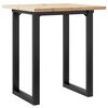 vidaXL Bor&eth;stofubor&eth; O-grind 70x70x75,5 cm Gegnheil Fura og Steypuj&aacute;rn