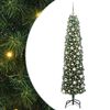 vidaXL Gervi j&oacute;latr&eacute; me&eth; 300 LED Gr&aelig;nn 180 cm PVC, st&aacute;l og plast