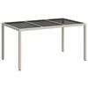 vidaXL Gar&eth;bor&eth; Hv&iacute;tt 150 x 90 x 75 cm p&oacute;l&yacute;rattan