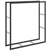 vidaXL Eldivi&eth;argrind Svartur 110x30x116 cm St&aacute;l
