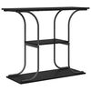 vidaXL Veggbor&eth; Svartur Eik 101 x 35 x 80,5 cm Samsettur vi&eth;ur