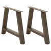 vidaXL s&oacute;fabor&eth;sf&aelig;tur A-laga 2 stk. 60x(42-43) cm st&aacute;l
