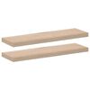 vidaXL Flj&oacute;tandi Hillur 2 stk 80x23,5x4 cm Samsettur Vi&eth;ur