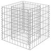vidaXL Gabion Grj&oacute;tkassi Upph&aelig;kka&eth; Bl&oacute;maker S&iacute;nkh&uacute;&eth;a&eth; st&aacute;l 50x50x50 cm