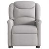 vidaXL Electric Stand up Recliner st&oacute;ll Cloud Grey Efni