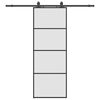 vidaXL Rennihur&eth; me&eth; v&eacute;lb&uacute;na&eth;arsetti Svart 76x205 cm ESG Gler