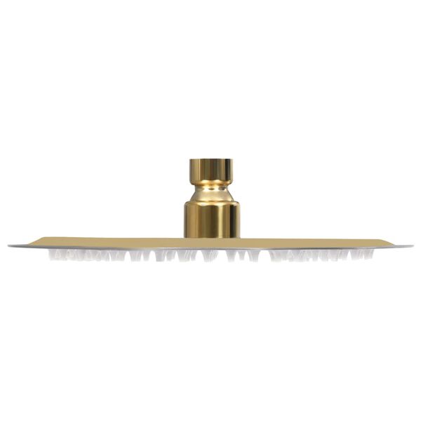 vidaXL Regnsturtuhaus Ryðfrítt Stál 20 cm Hringlaga Gylltur