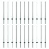 vidaXL Gir&eth;ingarp&oacute;stur 22 pcs Gr&aelig;nn 140 cm St&aacute;l