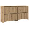 vidaXL Hli&eth;arbor&eth; 2 pcs handverkseik 70 x 41 x 75 cm Samsettur vi&eth;ur
