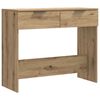 vidaXL Veggbor&eth; Listamannseikarlitur 90x36x75 cm Samsettur Vi&eth;ur