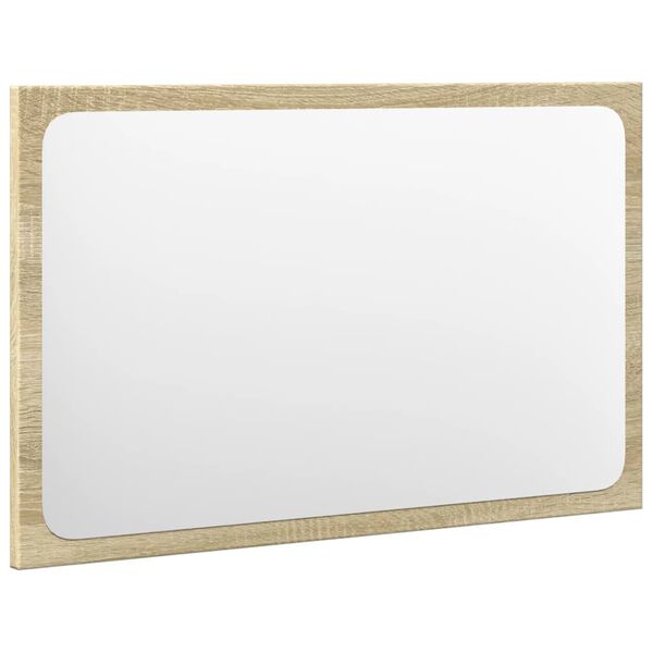 vidaXL 3 Hluta Baðherbergissett Sonoma Eik Samsettur Viður