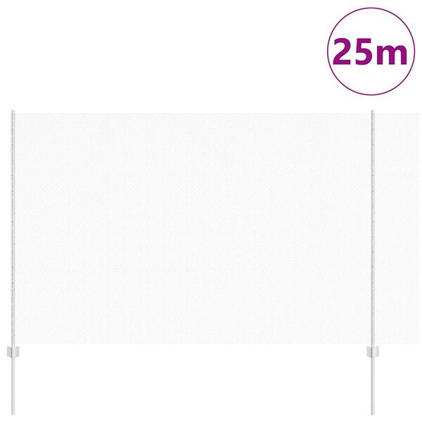 vidaXL Gir&eth;ing me&eth; p&oacute;st Silfur 1,6 x 25 m St&aacute;l