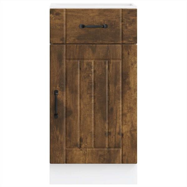 vidaXL Eldh&uacute;sundirsk&aacute;pur Lucca Reyklitu&eth; Eikarlitur Samsettur Vi&eth;ur