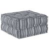 vidaXL Modular s&oacute;fa eining Gr&aacute;r prent 70 x 70 x 36 cm Efni