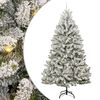 vidaXL Gervi j&oacute;latr&eacute; me&eth; 300 LED Gr&aelig;nn og hv&iacute;tur 270 cm PVC og m&aacute;lmur