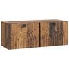 vidaXL Veggfestur sj&oacute;nvarpssk&aacute;pur Gamall vi&eth;ur 78,5 x 31 x 30 cm