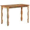 vidaXL Bor&eth;stofubor&eth; 110x52x76 cm Gegnheill Endurunninn Vi&eth;ur