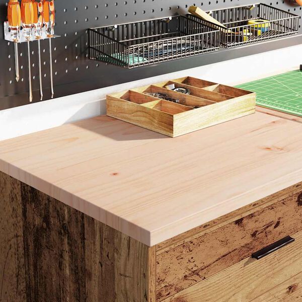 vidaXL Bílskúrsgeymsluskápur Gamall viður 60x51x85 cm Gegnheil Fura