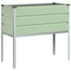 vidaXL Pl&ouml;ntuker Pastelgr&aelig;nn 100 x 45 x 90 cm Galvaniserad st&aacute;l