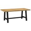 vidaXL bor&eth;stofubor&eth; NOAIN A-laga f&aelig;tur 180x90x75 cm gegnheilvi&eth;i furu