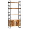 vidaXL B&oacute;kask&aacute;pur 4 H&aelig;&eth;a 80x30x180 cm Gr&oacute;fur Mang&oacute;vi&eth;ur