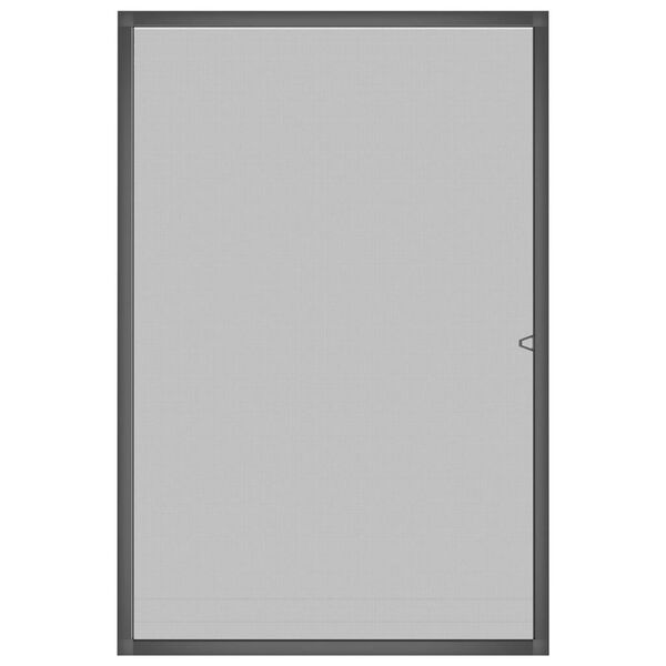 vidaXL Skordýraskermur fyrir Glugga Reykgrár 90x120 cm