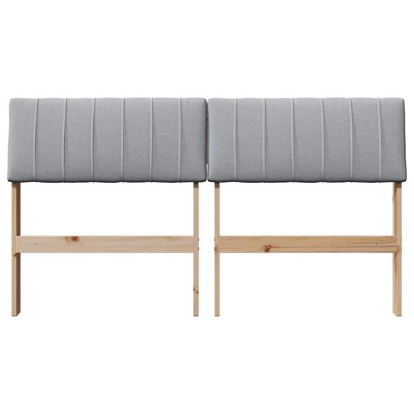 vidaXL B&oacute;lstru&eth; r&uacute;mgafl Lj&oacute;sgr&aacute;r 135 cm Solid furuhikk