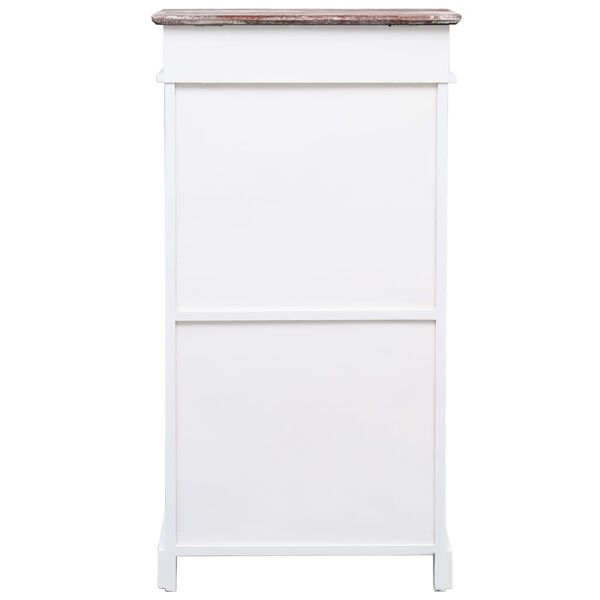 vidaXL Skóskápur Brúnn 50x28x98 cm Paulowniaviður