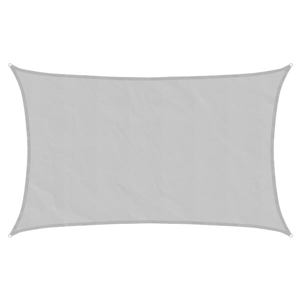 vidaXL S&oacute;lskyggnisegl Lj&oacute;sgr&aacute;tt 8x5 m 100% P&oacute;l&yacute;ester Oxford