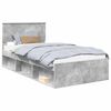vidaXL Ramsv&iacute;k Steinsteypa gr&aacute; 100 x 200 cm Solid furuhikk
