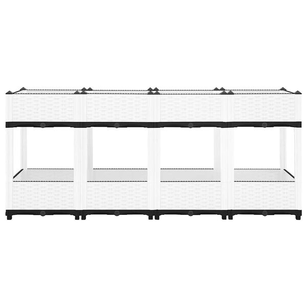 vidaXL Upph&aelig;kka&eth; Bl&oacute;maker 160x40x71 cm Frau&eth;plast