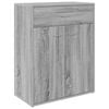 vidaXL Skenkur Gr&aacute;ir Sonoma Eik 60x30x75 cm Samsettur Vi&eth;ur