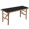 vidaXL Gar&eth;bekkur me&eth; P&uacute;&eth;a 118 cm Bambus
