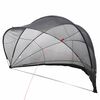 vidaXL Sundlaugarkuppa Svartur 500 x 500 x 236 cm