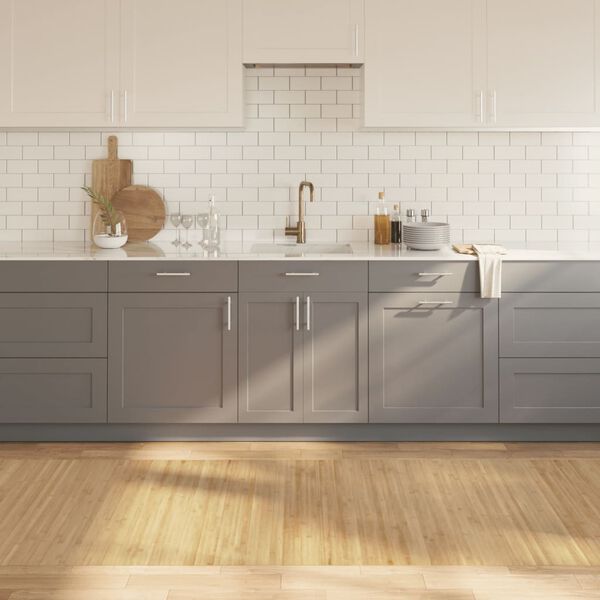 vidaXL Motta R&eacute;tthyrnd Lj&oacute;s N&aacute;tt&uacute;ruleg 100x400 cm Bambus