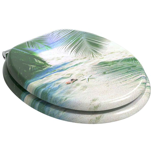 vidaXL Mj&uacute;kur loka&eth; setti fyrir salerniss&aelig;ti Gr&aelig;nn 44 x 38 cm MDF bor&eth;