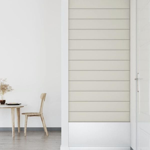 vidaXL Vegg&thorn;il 12 stk. Rj&oacute;mahv&iacute;tt 90x15 cm Flauel 1,62 m&sup2;