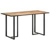 vidaXL Bor&eth;stofubor&eth; 140 cm Gr&oacute;fur Mang&oacute;vi&eth;ur