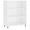 vidaXL B&oacute;kask&aacute;pur H&aacute;glans Hv&iacute;tur 69,5x32,5x90 cm Samsettur Vi&eth;ur
