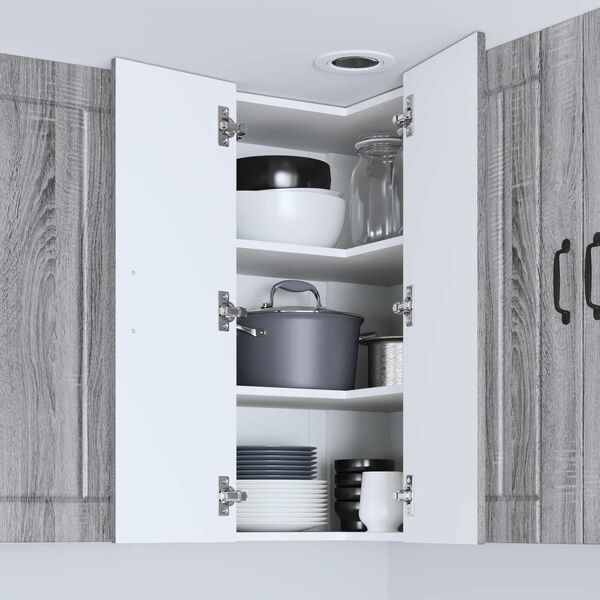 vidaXL Eldh&uacute;s sk&aacute;pur Lucca Gr&aacute;r Sonoma eikarlitur 57 x 57 x 80 cm