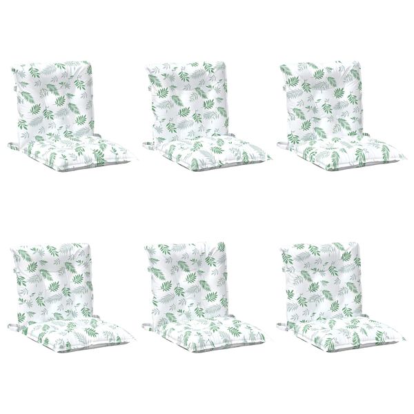 vidaXL L&aacute;gri bakst&oacute;ll p&uacute;&eth;i Lauf 6 pcs Hv&iacute;t 100 x 50 x 7 cm Oxford